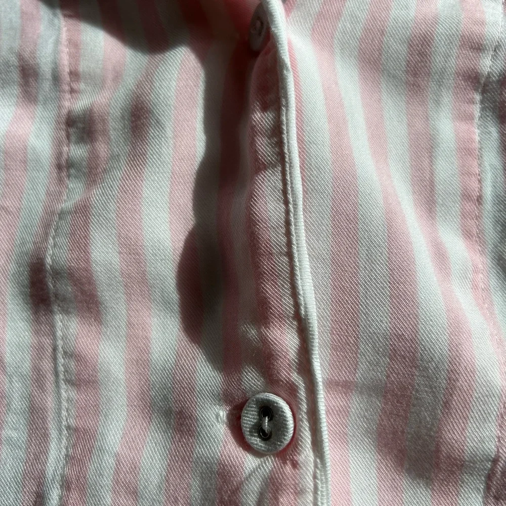 PJ Salvage Pink & White Striped Short Sleeve Pajama Set